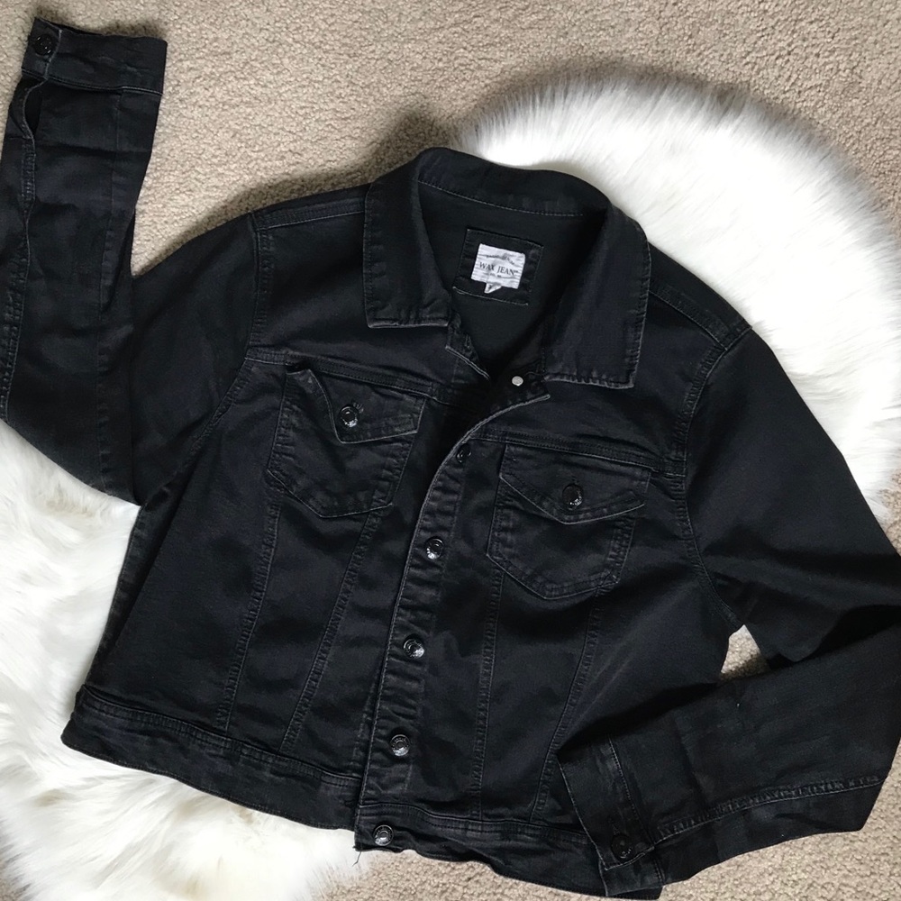 Wax Jean Basic Denim Jacket || Black || 3X